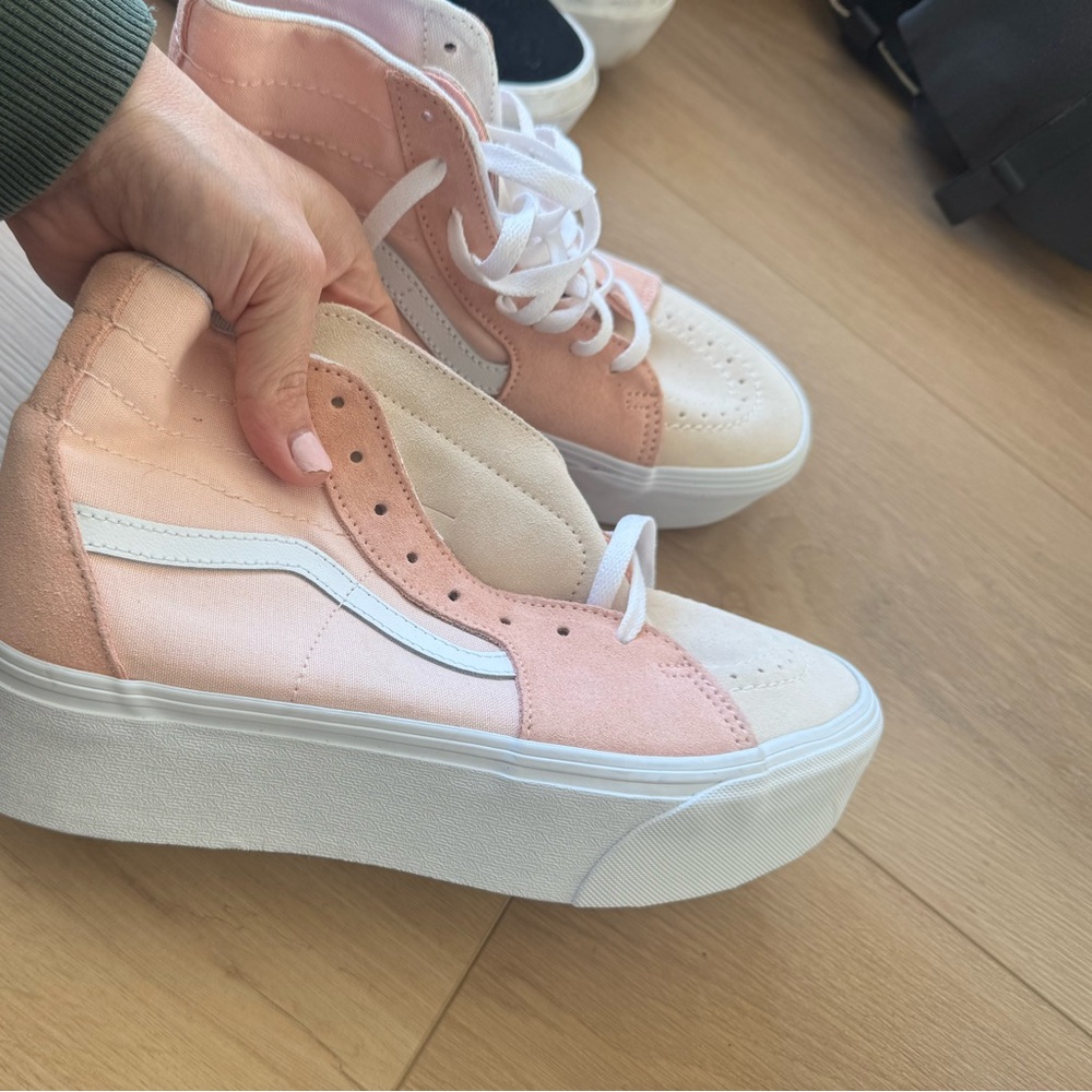 Vans. Platforms. Never worn. Women’s size 9